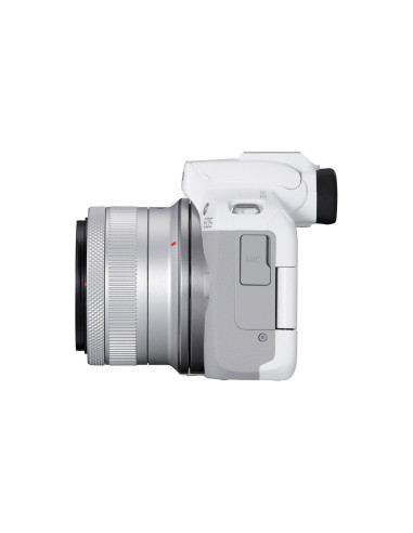 Canon Eos R50, White + Rf-S 18-45Mm F4.5-6.3 Is Stm Kit Bezlusterkowiec 24,2 Mp Cmos 6000 X 4000 Px Biały