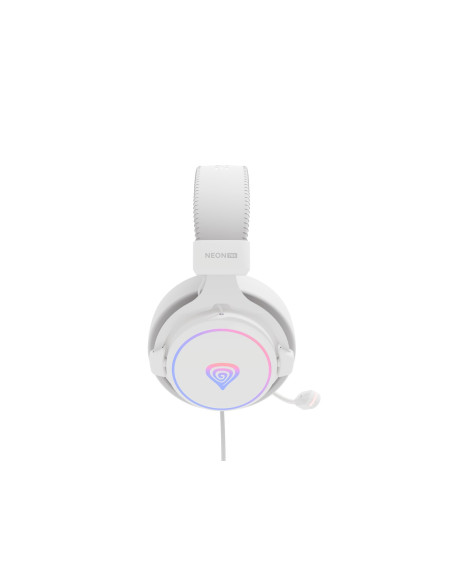 Genesis Neon 764 Zestaw Słuchawkowy Przewodowa Opaska Na Głowę Gaming Usb Typu-A Biały