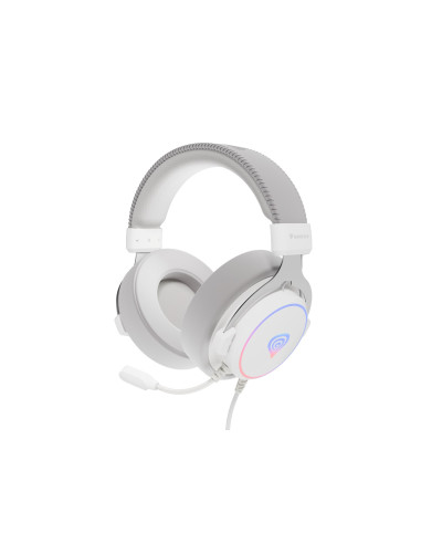 Genesis Neon 764 Zestaw Słuchawkowy Przewodowa Opaska Na Głowę Gaming Usb Typu-A Biały