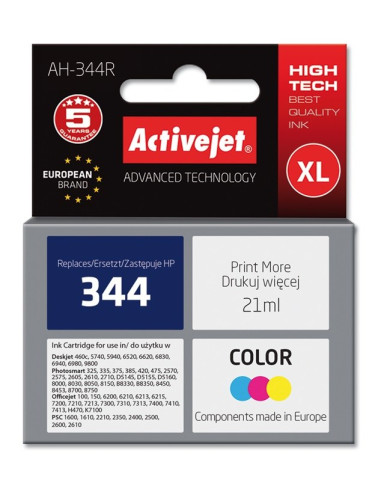 Activejet Ah-344R Tusz (Zamiennik Hp 344 C9363Ee  Premium  21 Ml  Kolor)