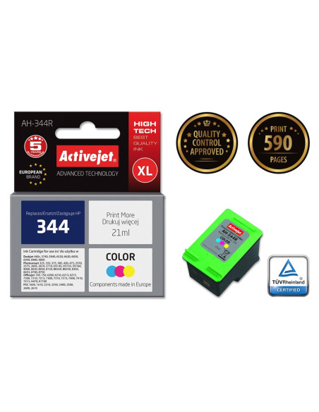 Activejet Ah-344R Tusz (Zamiennik Hp 344 C9363Ee  Premium  21 Ml  Kolor)