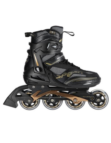 Łyżworolki Nils Extreme Na2150 Czarno-Złote Rozm. 42