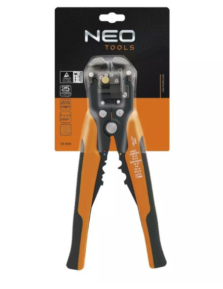 Automatyczny Ściągacz Izolacji Neo Tools 205 Mm Czołowy