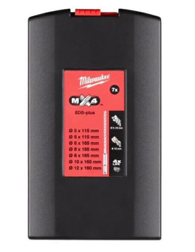 Milwaukee Wiertło Sds Plus Mx4 Kpl. 7Szt