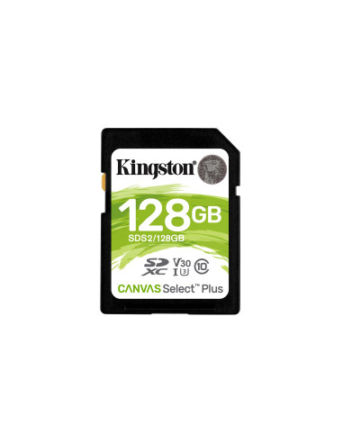 Karta Pamięci Kingston Canvas Select Plus Sds2/128Gb (128Gb  Class U3, V30  Karta Pamięci)