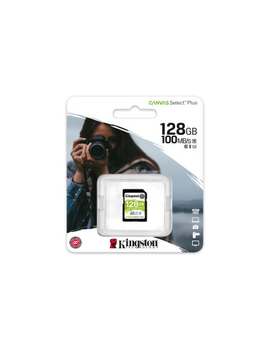 Karta Pamięci Kingston Canvas Select Plus Sds2/128Gb (128Gb  Class U3, V30  Karta Pamięci)