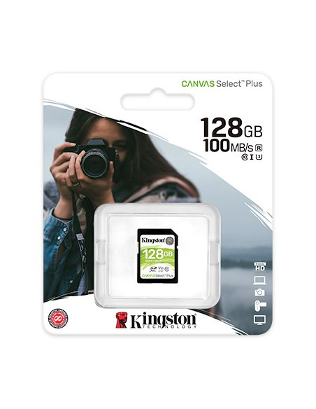 Karta Pamięci Kingston Canvas Select Plus Sds2/128Gb (128Gb  Class U3, V30  Karta Pamięci)