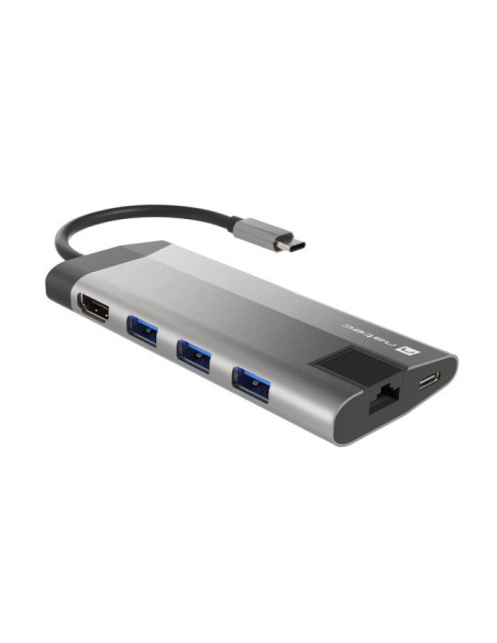 Natec Multiport Fowler Plus Usb-C, Hdmi 4K, Rj45