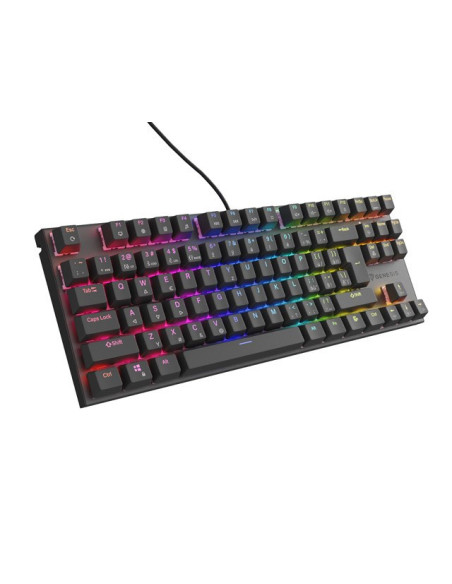 Klawiatura Dla Graczy Genesis Thor 303 Tkl Cz/Sk Podświetlenie Rgb Mechaniczna Silent Switch Czarna
