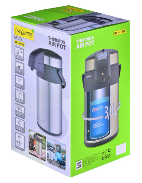Termos Turystyczny 3 L Mr-1637-300-Silver Maestro