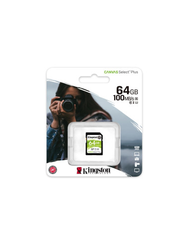 Karta Pamięci Kingston Canvas Select Plus Sds2/64Gb (64Gb  Class U1, V10  Karta Pamięci)