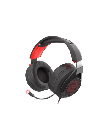 Genesis Radon 610 Zestaw Słuchawkowy Przewodowa Opaska Na Głowę Gaming Usb Typu-A Czarny, Czerwony