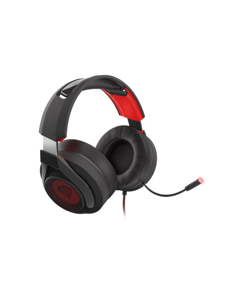 Genesis Radon 610 Zestaw Słuchawkowy Przewodowa Opaska Na Głowę Gaming Usb Typu-A Czarny, Czerwony