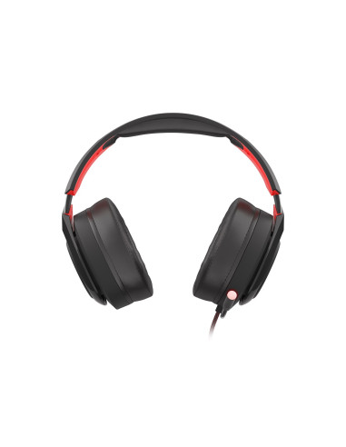 Genesis Radon 610 Zestaw Słuchawkowy Przewodowa Opaska Na Głowę Gaming Usb Typu-A Czarny, Czerwony