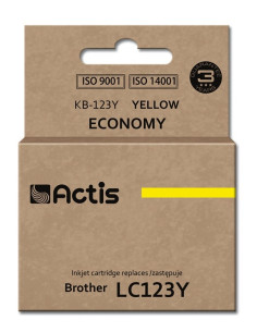 Actis Kb-123Y Tusz (Zamiennik Brother Lc123Y/Lc121Y  Standard  10 Ml  Żółty)