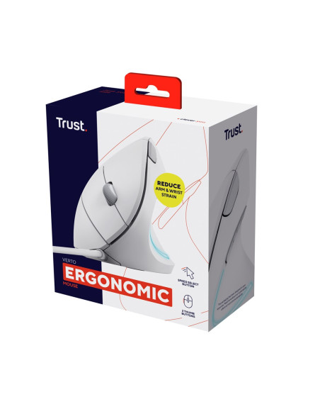 Mysz Trust Verto Ergo Vertical Ergonomic White