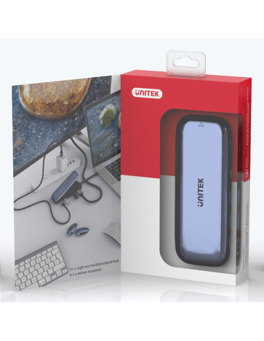 Unitek Hub Usb-C Storage M.2, Hdmi, Usb-C Pd 100W,