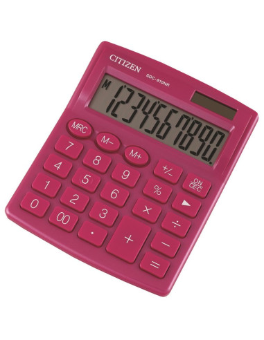 Citizen Kalkulator Biurowy Sdc-810Nrpke, 10-Cyfrowy, 127X105Mm, Różowy