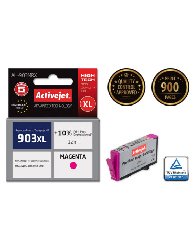 Activejet Ah-903Mrx Tusz (Zamiennik Hp 903Xl T6M07Ae  Premium  12 Ml  Czerwony)