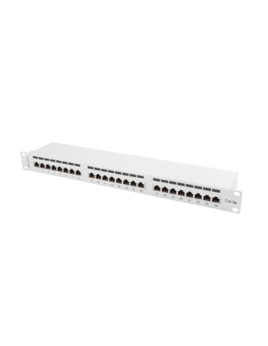 Patch Panel Lanberg Pps5-1024-S (1U  19"  Kat. 5E  Ftp  24Xrj-45)