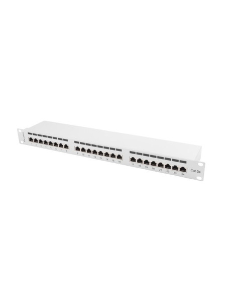 Patch Panel Lanberg Pps5-1024-S (1U  19"  Kat. 5E  Ftp  24Xrj-45)