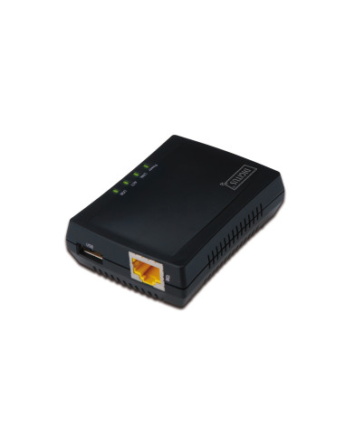 Digitus Wielofunkcyjny Serwer Wydruku/Print Server 1Xusb 2.0 Hub Sieciowy, Nas, 1X Rj45, Lan 10/100Mbps Dn-13020