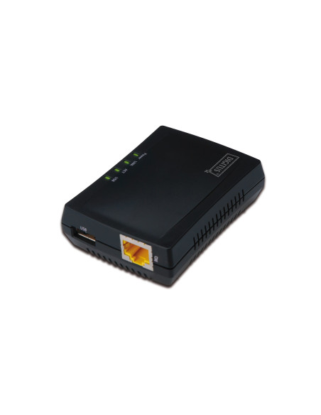 Digitus Wielofunkcyjny Serwer Wydruku/Print Server 1Xusb 2.0 Hub Sieciowy, Nas, 1X Rj45, Lan 10/100Mbps Dn-13020