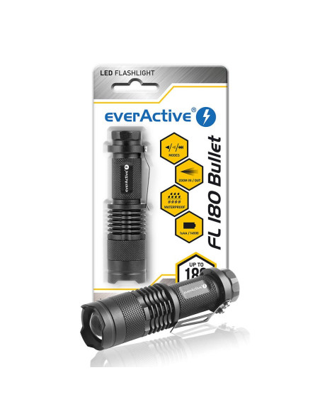 Everactive Latarka Ręczna Diodowa (Led) "Bullet" Dioda Cree Xp-E2 Fl180