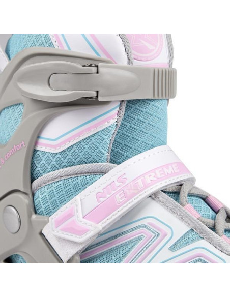 Łyżworolki Nils Extreme Na14169 A Niebiesko-Szare Rozm. L (39-42)