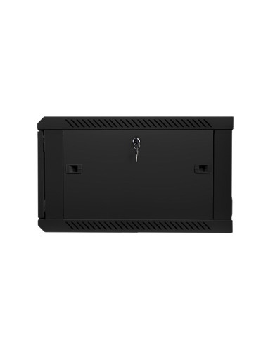 Szafa Jednosekcyjna Lanberg Wf01-6606-10B (6U  368Mm / 600Mm / 600 Mm  Wisząca  Szklane  19''  Kolor Czarny)