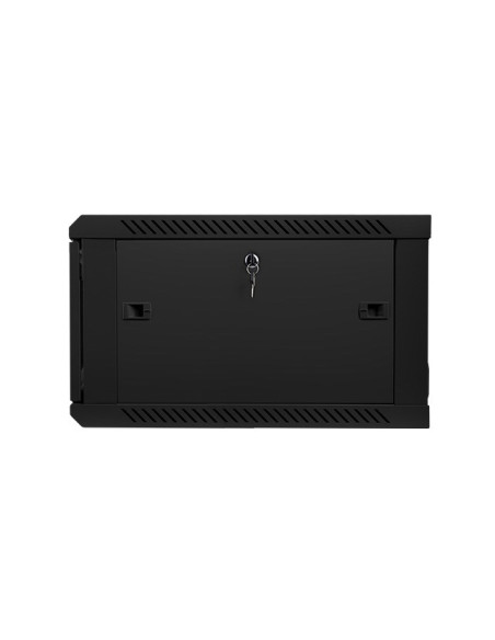 Szafa Jednosekcyjna Lanberg Wf01-6606-10B (6U  368Mm / 600Mm / 600 Mm  Wisząca  Szklane  19''  Kolor Czarny)