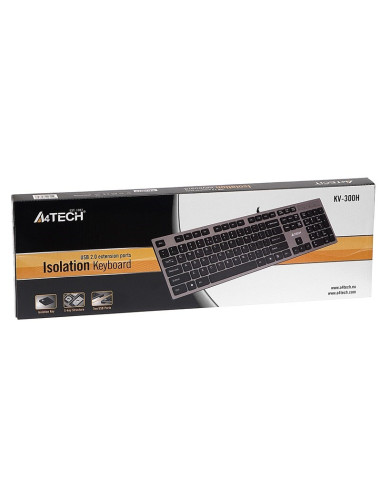 Klawiatura Membranowa A4 Tech Kv-300H A4Tkla39976 (Usb 2.0  (Us)  Kolor Czarny)