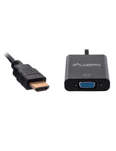 Adapter Lanberg Ad-0017-Bk (Hdmi M - D-Sub (Vga) F  0,20M  Kolor Czarny) 2