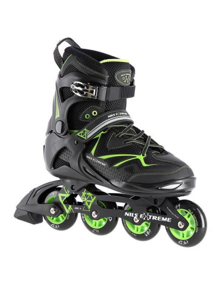 Łyżworolki Nils Extreme Na9022 Czarno-Zielone Rozm. 40