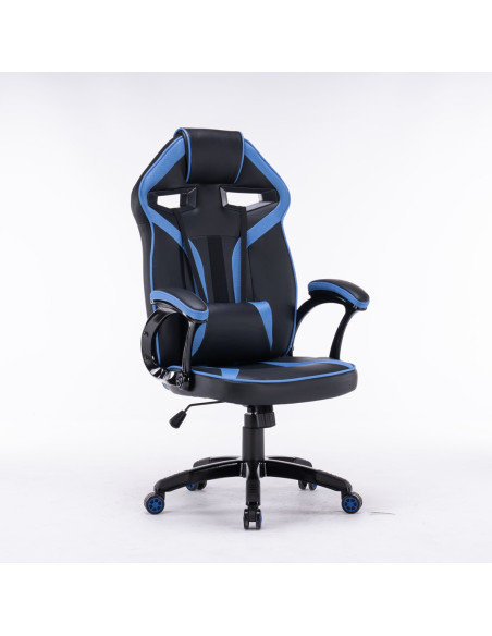 Fotel Obrotowy Gamingowy Krzesło Drift Niebieski