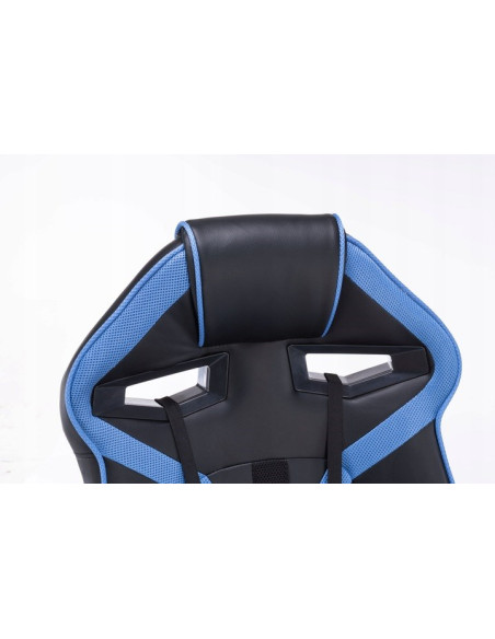 Fotel Obrotowy Gamingowy Krzesło Drift Niebieski