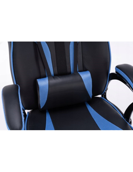 Fotel Obrotowy Gamingowy Krzesło Drift Niebieski