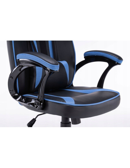 Fotel Obrotowy Gamingowy Krzesło Drift Niebieski