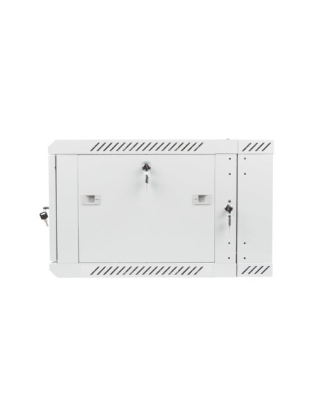 Lanberg Szafa Wisząca Dwusekcyjna 19" 6U 600X600 (Drzwi Szklane, Szara Ral7035)