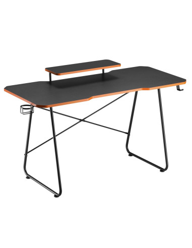 Biurko Gamingowe Z Półką Na Monitor Nanors, 50Kg Max, Wysokość 850Mm, Czarne, Rs170