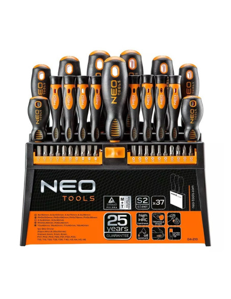 Zestaw Wkrętaków I Końcówek Wkrętakowych Neo Tools 37 Elementów