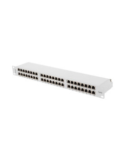 Patch Panel 48 Port 1U 19" Kat.6 Ftp Ekranowany Szary Lanberg