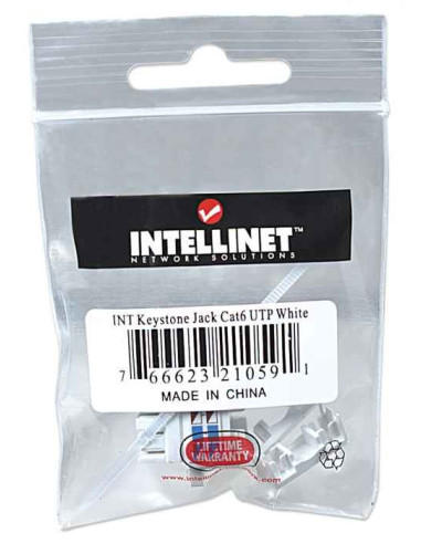 Intellinet Moduł Keystone Rj45 Utp Cat6 Biały 2105