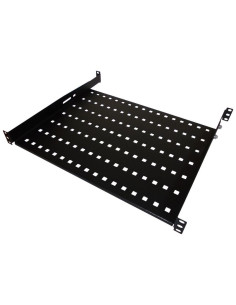 Alantec Półka Stała 19" 1U Głęb. 550Mm, Czarna, 4 Punkty Mocowania