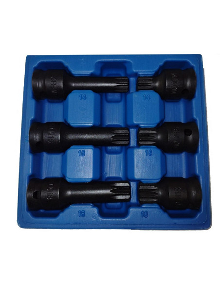 Zestaw Kluczy Spline 6El. M14-M18 /Silver