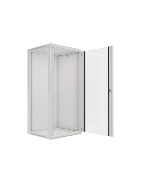 Szafa Rack Lanberg  Wf01-6627-10S (27U  1300Mm / 600Mm / 600 Mm  Wisząca  Szklane  19''  Szary)