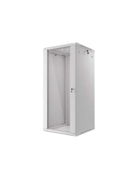 Szafa Rack Lanberg  Wf01-6627-10S (27U  1300Mm / 600Mm / 600 Mm  Wisząca  Szklane  19''  Szary)