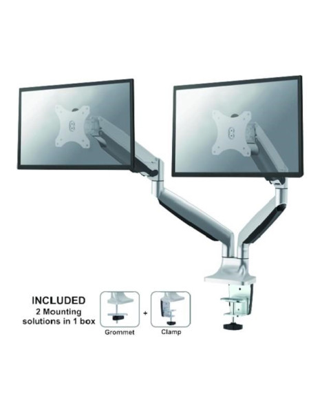 Neomounts Nm-D750Dsilver Uchwyt / Stojak Do Monitorów 81,3 Cm (32") Biurko Srebrny