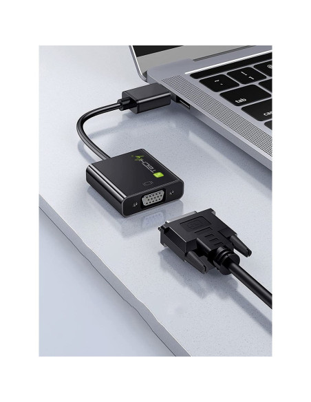 Techly Idata Hdmi-Vga4 Adapter Kablowy Vga (D-Sub) Hdmi Type C (Mini) Czarny