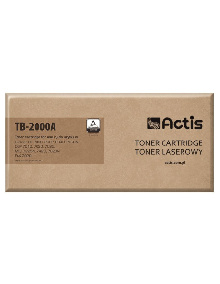 Actis Tb-2000A Toner (Zamiennik Brother Tn-2000/Tn-2005  Standard  2500 Stron  Czarny)
